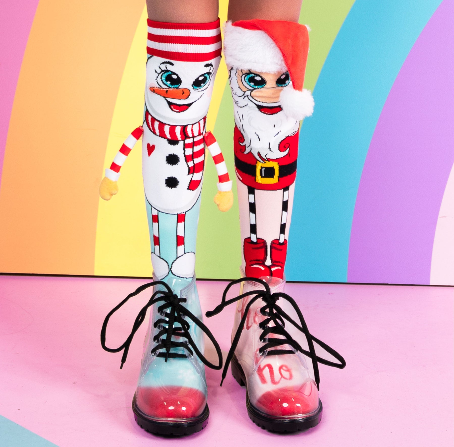 MEIAS PAPAI NOEL & BONECO DE NEVE