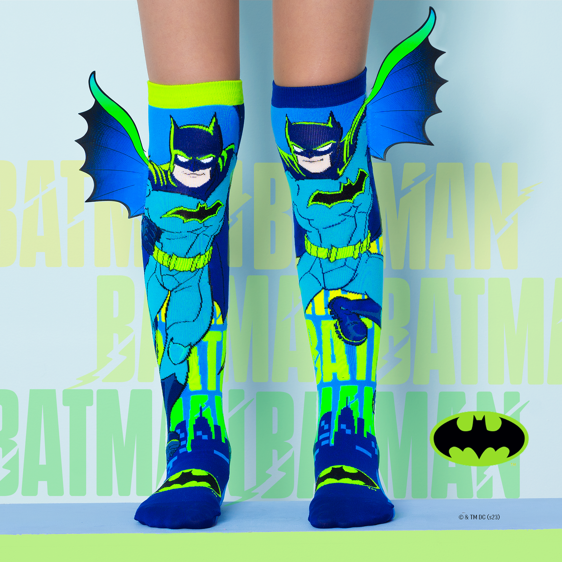 MEIAS BATMAN NEON