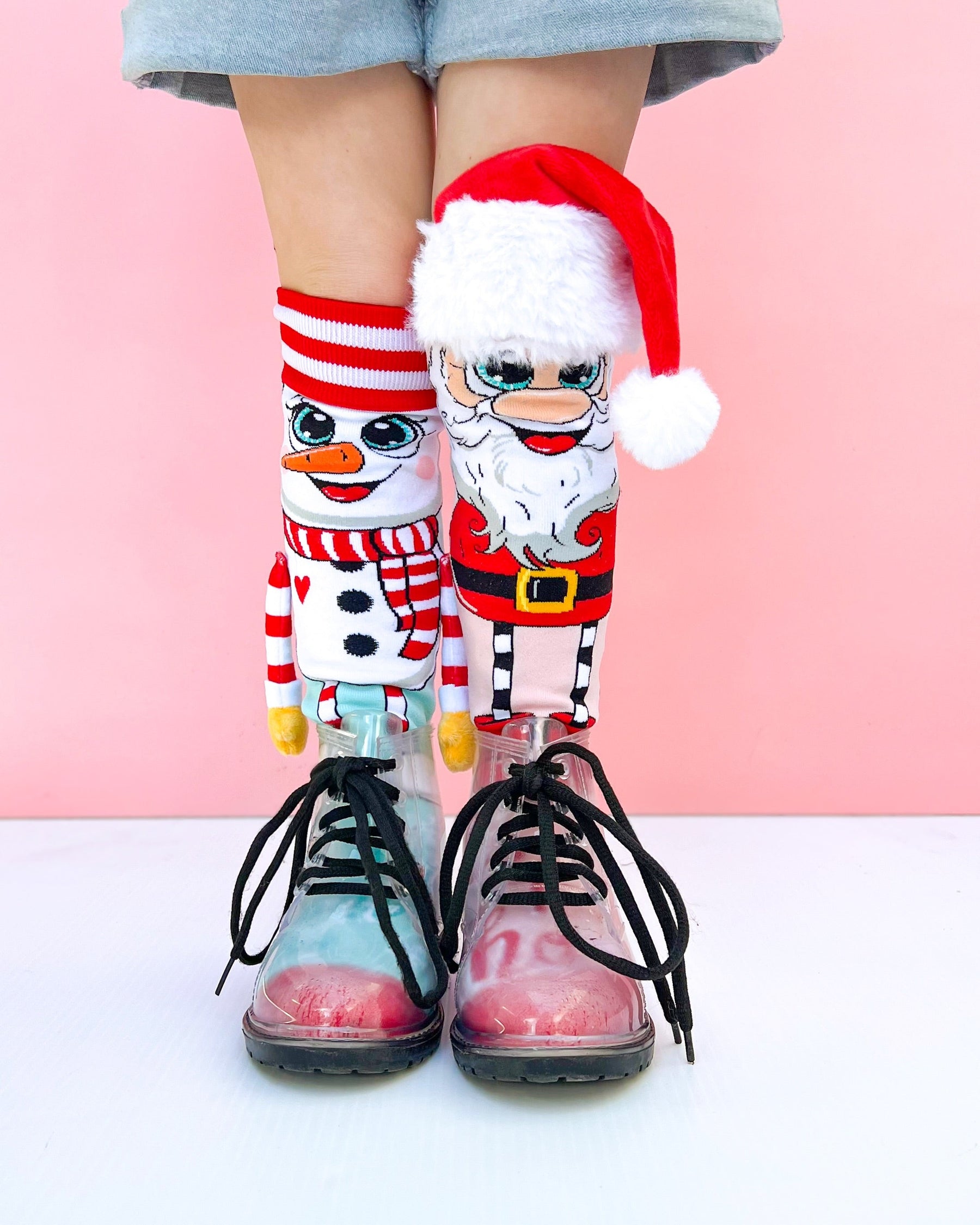 MEIAS PAPAI NOEL & BONECO DE NEVE