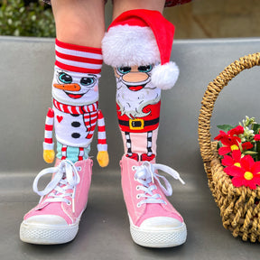 MEIAS PAPAI NOEL & BONECO DE NEVE