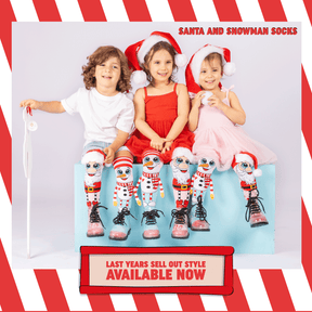 MEIAS PAPAI NOEL & BONECO DE NEVE